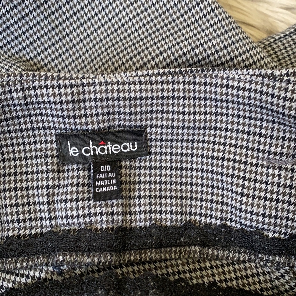 Le Chateau Houndstooth Wide Leg Pant - Picture 5 of 7